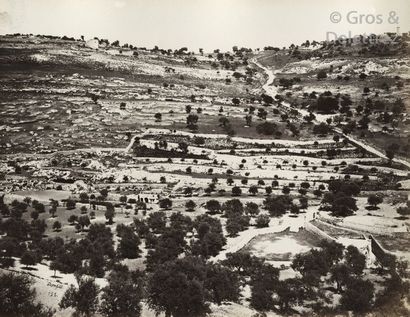 null Félix Bonfils (1831-1885) Jérusalem. Panorama du Mont des Oliviers, c. 1870....