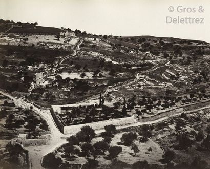 null Félix Bonfils (1831-1885) Jérusalem. Panorama du Mont des Oliviers, c. 1870....