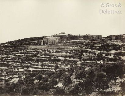 null Félix Bonfils (1831-1885) Panorama de Bethléem, c. 1870. Panorama composé de...