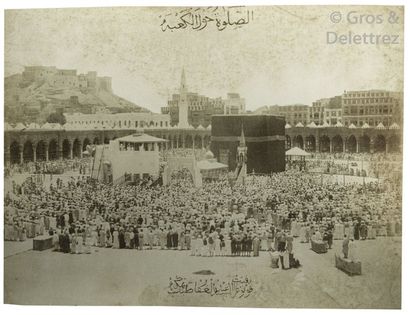 null Abd al-Ghaffar - Christiaan Snouck Hurgronje La Mecque, c. 1885. Pèlerins devant...