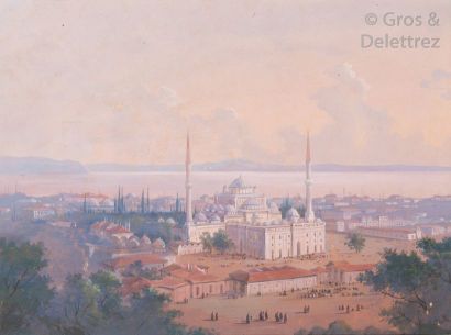 Carlo BOSSOLI (1815-1884) Mosquée du Sultan...