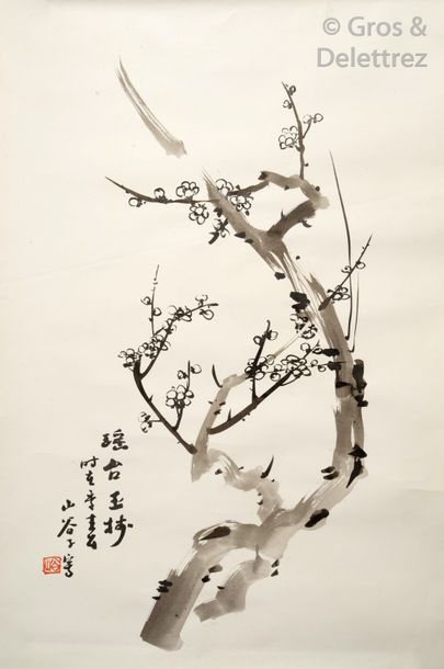null Chine, fin du XXe siècle

Ensemble de huit peintures au lavis sur papier, quatre...