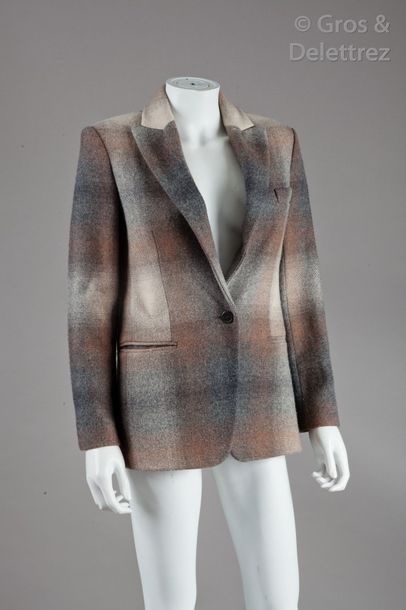 Christian DIOR Automne/Hiver 2011 Veste blazer en 100?% laine vierge à motif tartan...