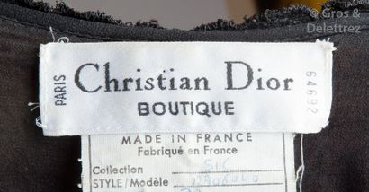 Christian DIOR Boutique n°64692 Collection Printemps/Eté 1991 Robe du soir en mousseline...
