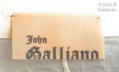 John GALLIANO Printemps/Été 2007 - Passage n°36 Veste en coton et mousseline de soie...