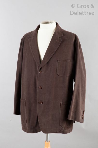 ARNYS Lot de deux vestes en coton velours milleraies, col cranté, simple boutonnage...