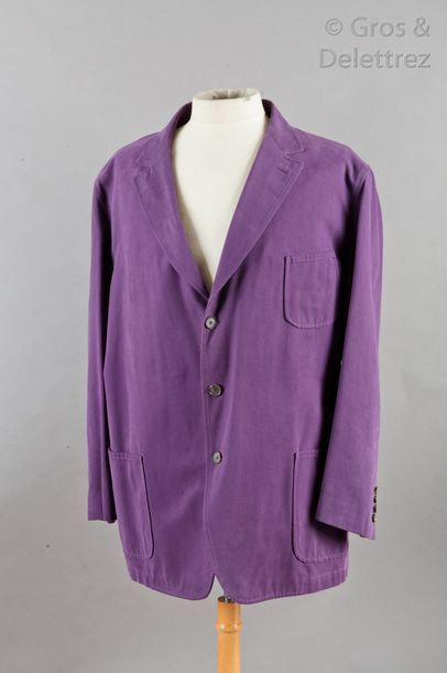 ARNYS Lot de deux vestes en coton velours, col cranté, simple boutonnage, trois poches...