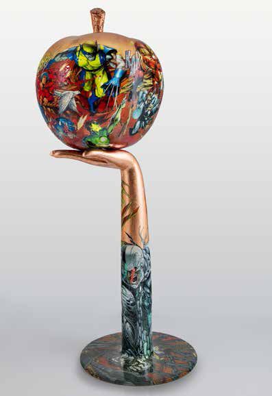 Natalie LAUDON La tentation
Sculpture collage sur résine
Dimensions en cm: 78 x 27...