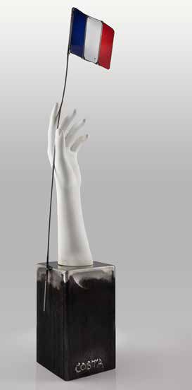 Fernando Costa Vive la France sculpture
Dimensions en cm: 72 x 12 x 18