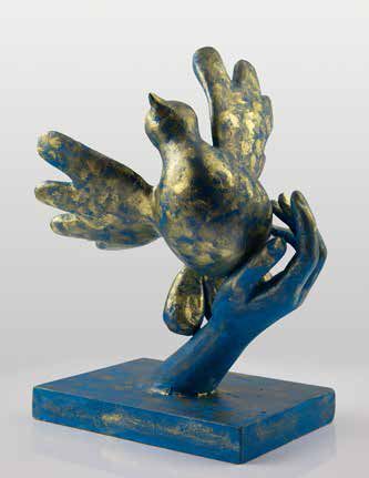 Lazlo TIBAY L'envol de la colombe
Sculpture main qui tient une colombe
Dimensions...
