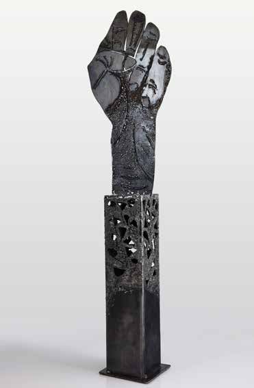 Guy HAZIZA Main tendue
Sculpture aluminium acier sur socle
Dimensions en cm: 85 x...