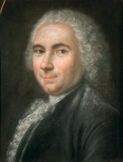 Ecole FRANCAISE du XVIIIème siècle Portrait d'un gentilhomme en buste et portant...