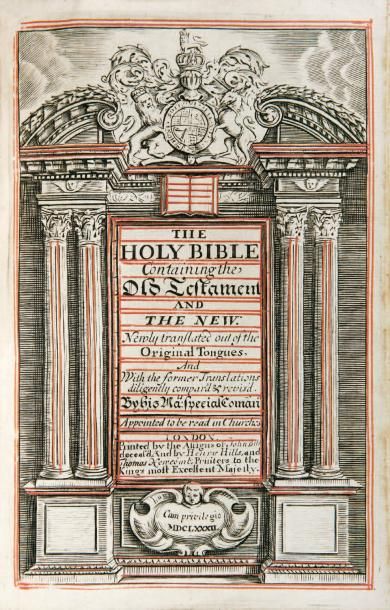 null [Bible]. The Holy Bible containing the Old Testament and the New. Newly translated...