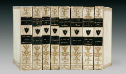 CICERON Marcus Tullius Oeuvres Philosophiques A Paris, chez Didot, 1796, 8 volumes...