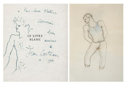 Jean COCTEAU (1889-1963) Le Livre Blanc Paris, Le Signe, 1930, in-4 en feuilles sous...