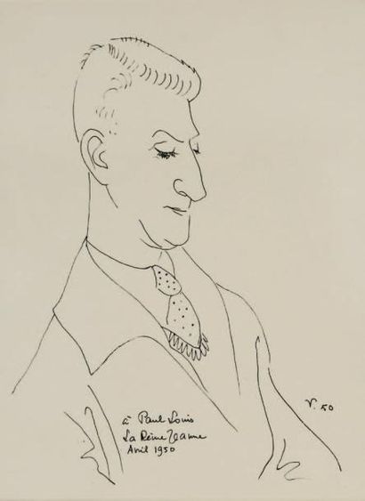 Marcel VERTES (1895-1961) Peintre et graveur français Portrait de Paul-Louis Weiller...
