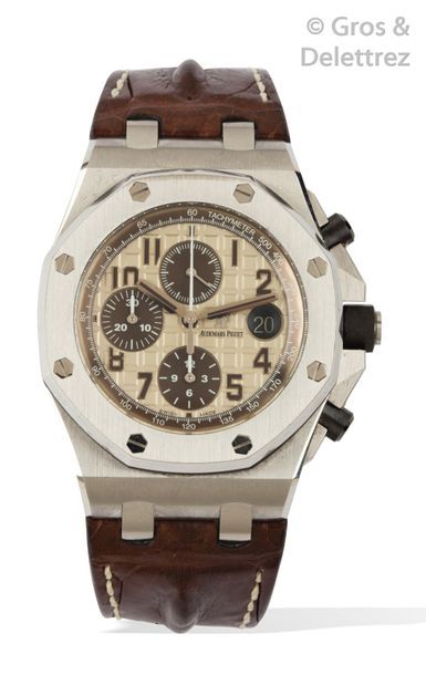 AUDEMARS PIGUET Royal Oak Offshore «?Safari?» ref 26470ST	

Beau chronographe bracelet...