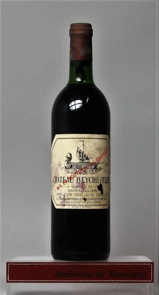 null 1 bouteille CHÂTEAU BEYCHEVELLE - 3é GCC St. Julien 1983 

Etiquette tachée,...