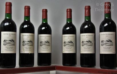 null 6 bouteilles CHÂTEAU LE TERTRE ROTEBOEUF - St. Emilion Grand cru 1995 Caisse...
