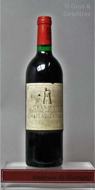 null 1 bouteille CHÂTEAU LATOUR - 1er GCC Pauillac 1978 