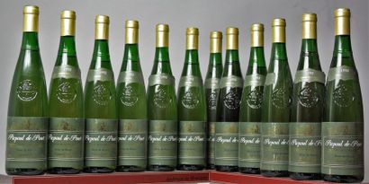 null 12 bouteilles COTEAUX DU LANGUEDOC Blanc - PICPOUL DU PINET 1992 

Deux collerette...