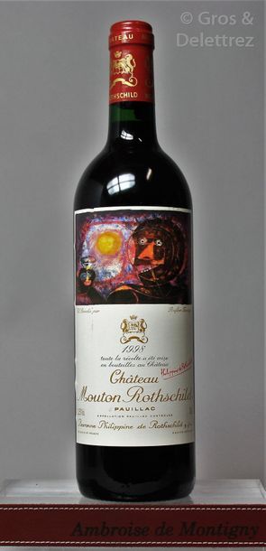null 1 bouteille CHÂTEAU MOUTON ROTHSCHILD - 1er GCC Pauillac 1998 