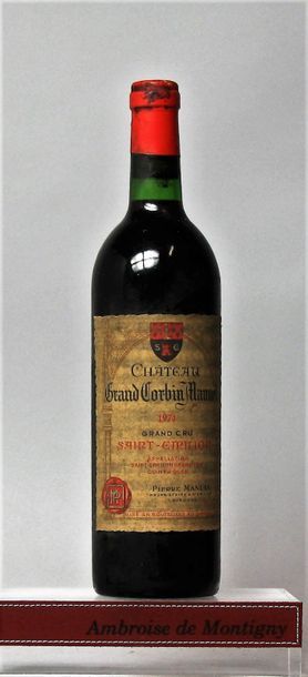 null 1 bouteille CHÂTEAU GRAND CORBIN MANUEL - St Emilion Grand cru 1974 

Etiquettes...