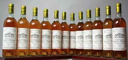 null 12 bouteilles CHÂTEAU RABAUD PROMIS - 1er CC Sauternes 1985 

Caisse bois d'origine....