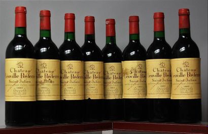 null 8 bouteilles CHÂTEAU LEOVILLE POYFERRE - 2é GCC Pauillac 1983 

Etiquettes légèrement...