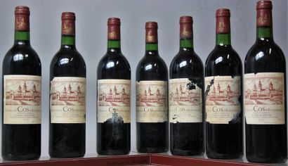 null 7 bouteilles CHÂTEAU COS D'ESTOURNEL - 2é GCC St. Estephe 1983 

Etiquettes...