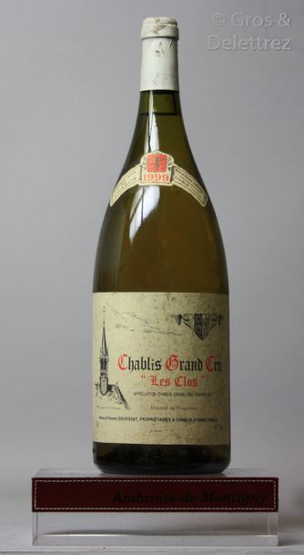 null 1 magnum CHABLIS Grand cru "Le Clos" - DAUVISSAT 1999 Etiquette légèrement ...