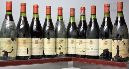 null 10 bouteilles CHASSAGNE MONTRACHET Rouge - SAVOUR CLUB 1984 Etiquettes abimées...