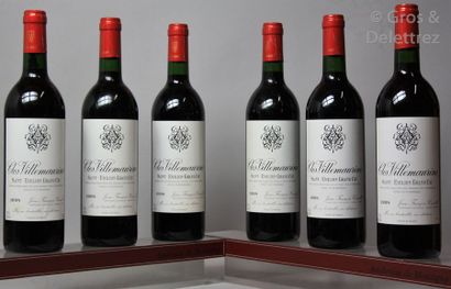 null 6 bouteilles CHÂTEAU CLOS VILLEMAURINE - St. Emilion Grand cru 1998 Caisse ...