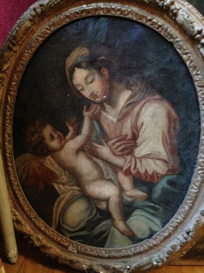 ÉCOLE ITALIENNE DU XVIIIÈME SIÈCLE Maternité

Toile ovale.

 55 x 44 cm