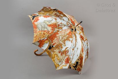 null Salvatore FERRAGAMO

Parapluie en nylon imprimé à motif animalier, manche en...