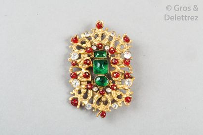 CHANEL haute couture par Robert Goossens circa 1960 Exceptionnelle broche en métal...