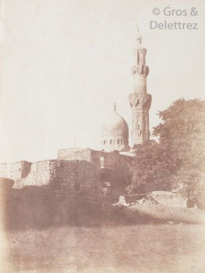 null John Beasley Greene (1832-1856) 

Égypte, c. 1854.

Coupole de mosquée et minaret...