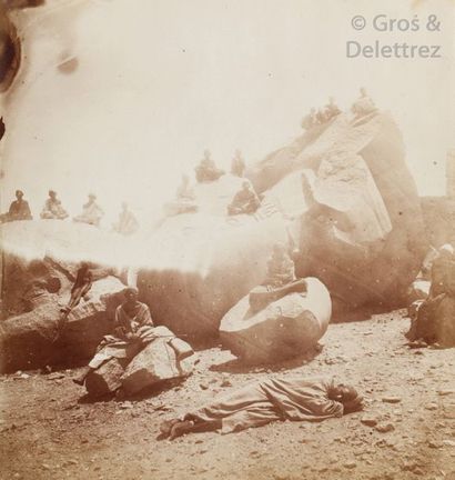 null Photographe non identifié

Égypte, c. 1865.

Thèbes. Karnak. Louxor. Colosses...