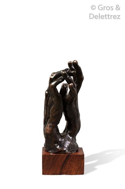 Auguste RODIN (1840-1917) 
Assemblage de main droite n°30 et main gauche n°2 (Esquisse...