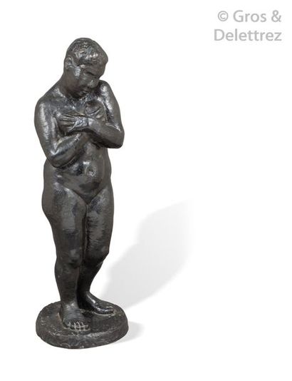 Dagmar DADIE-ROBERT (1897-1966) «?Femme nue?»

Sculpture en bronze à patine brune.

Signée...