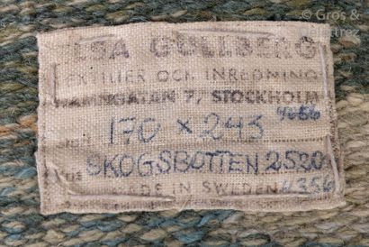 Elsa GULLBERG (1886-1984) «?Skogsbotten?»

Tapis en laine à décor géométrique en...