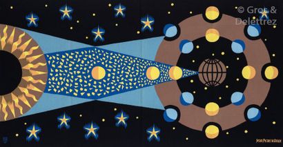 Jean PICART LE DOUX (1902-1982) Astronomie

Tapisserie en laine polychrome. 

Signée...