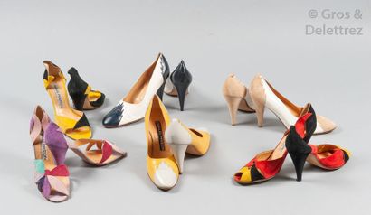 Maud FRIZON Lot composé de six paires de six paires de chaussures diverses. T.38...