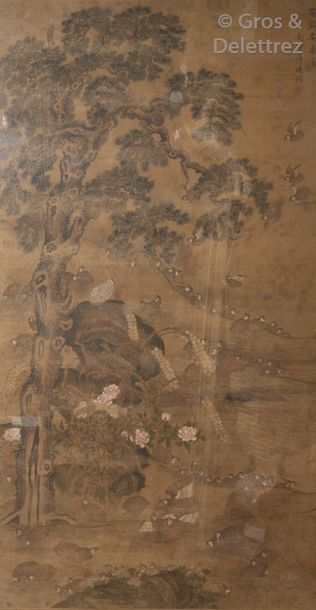 Chine, fin XIXe-début XXe	

Peinture sur...