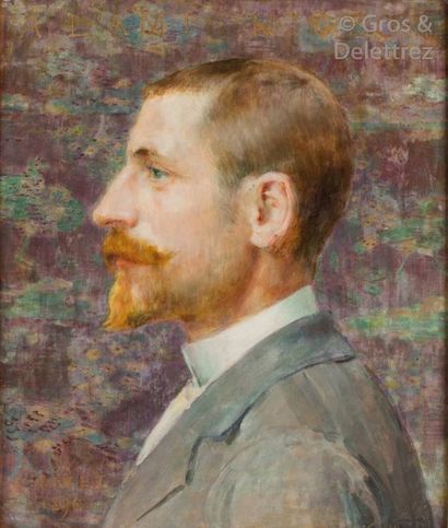 null Etienne DINET (1861-1929) 


Portrait de Gaston Migeon, 1896


Huile sur carton,...