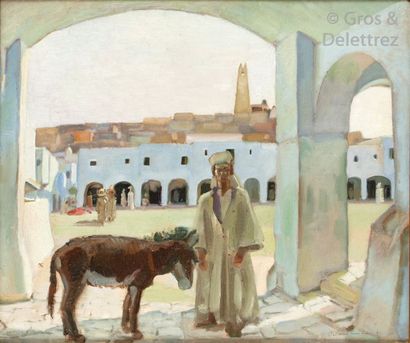 null Marc-Raymond DELAMORINIERE (1904-??) 


Sous les arcades de Ghardaïa, 1942


Huile...