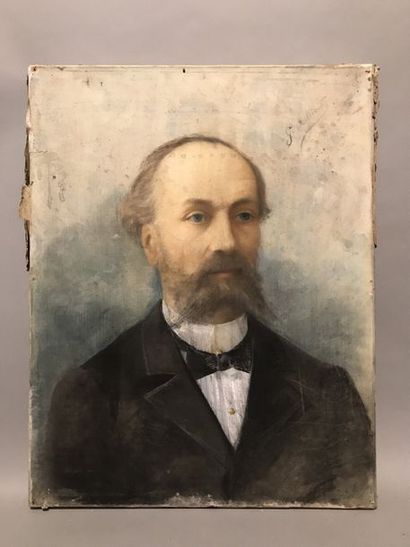École française du XIXe siècle. Portrait d'homme.

Pastel sur papier marouflé sur...