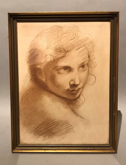 ECOLE FRANCAISE Portrait de femme.

Sanguine sur papier.

34 x 25 cm (à vue)