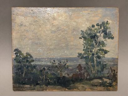 Robert LEMONNIER (1883-1970) Paysages et Porte fleurie.

2 huiles sur panneau, une...