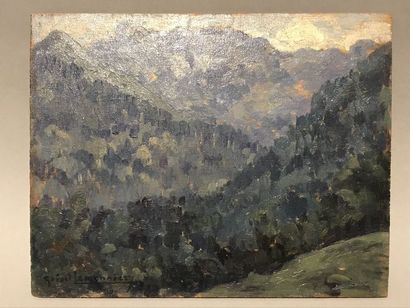 Robert LEMONNIER (1883-1970) Esquisses, paysans et paysages.

4 huiles sur panneau...